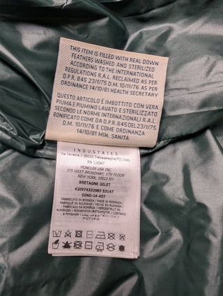 Black And Green Down Vest