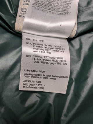 Black And Green Down Vest