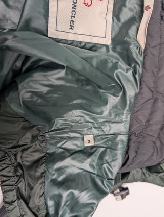 Black And Green Down Vest