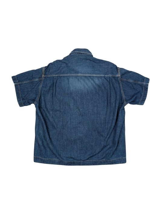 Blue Denim Short Sleeve Jacket