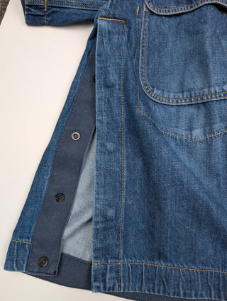 Blue Denim Short Sleeve Jacket