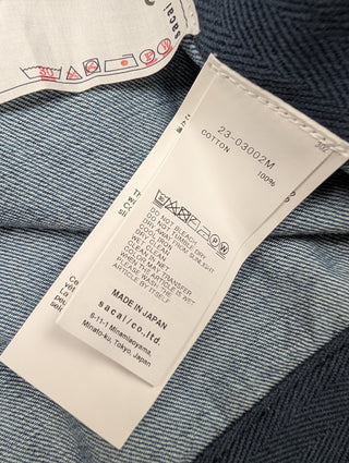 Blue Denim Short Sleeve Jacket