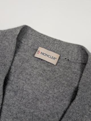 Grey V-Neck Cardigan