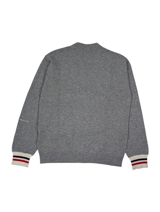 Grey V-Neck Cardigan