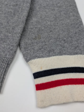 Grey V-Neck Cardigan