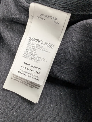 Black Zip Up Denim Hooded Jacket