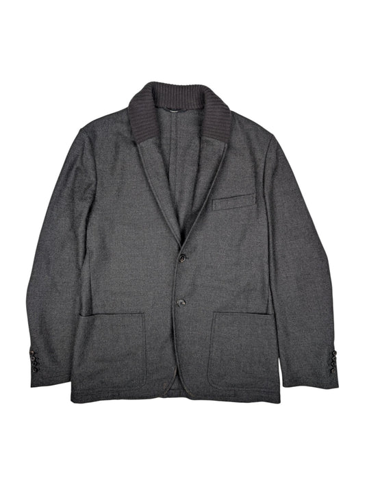 Dark Grey Wool Cardigan