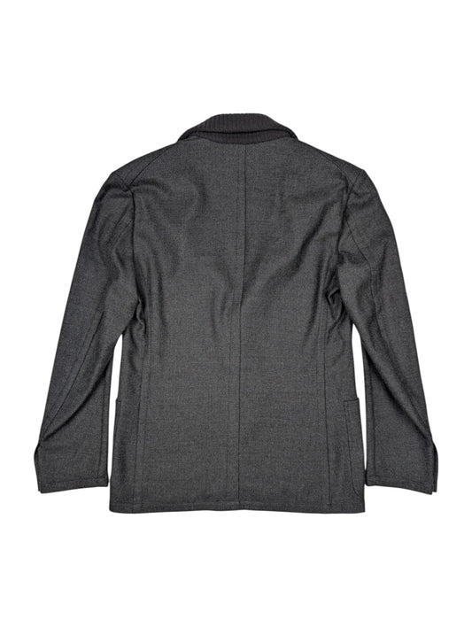 Dark Grey Wool Cardigan