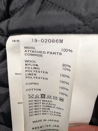 Wool Coat With Leather Docking Jacket