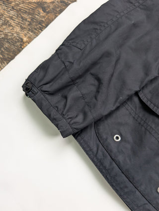 Black And Blue Waxed Jacket