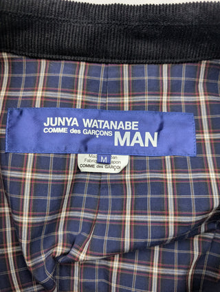 Black And Blue Waxed Jacket