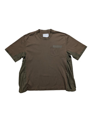 Khaki Panelled T-Shirt