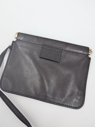 Brown Lambskin Moon Hobo Shoulder Bag