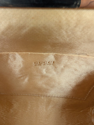 Brown Satin Small Pouch