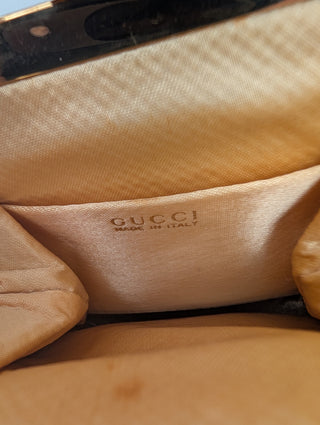 Olive Green Satin Mini Pouch