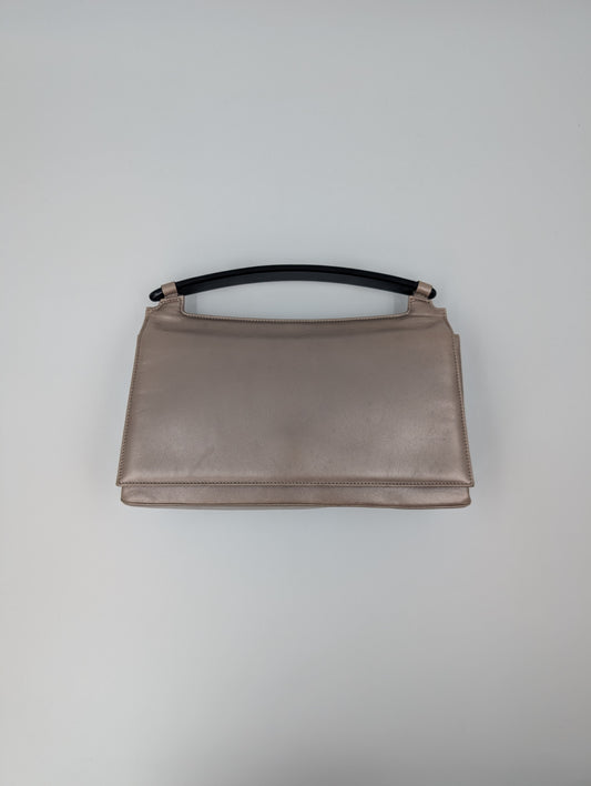 Light Gold Leather Handbag
