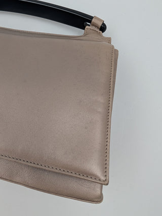 Light Gold Leather Handbag