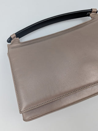 Light Gold Leather Handbag