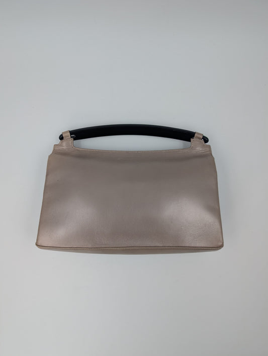 Light Gold Leather Handbag