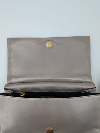 Light Gold Leather Handbag