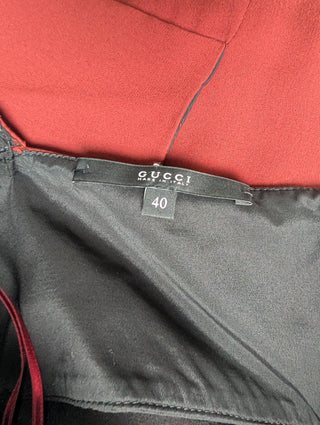 Burgundy Asymmetric Dress