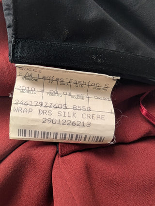 Burgundy Asymmetric Dress