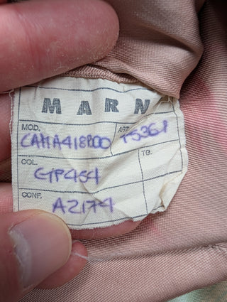 Pink And Floral Top With Black Braiding