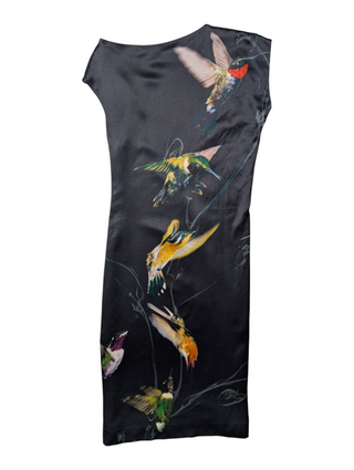 Black Bird Pattern Dress