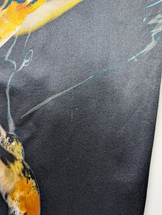 Black Bird Pattern Dress