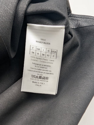 Black Lamb Leather Vest