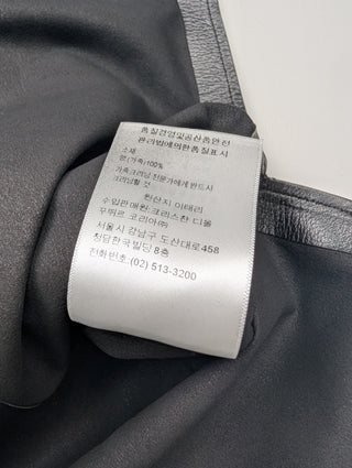 Black Lamb Leather Vest