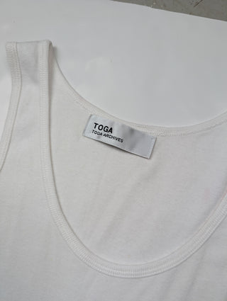 White Cotton Top With Black Sheer Bottom