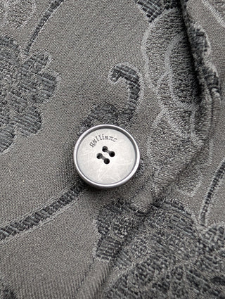 Black Retro Floral Print Blazer