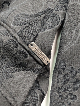 Black Retro Floral Print Blazer