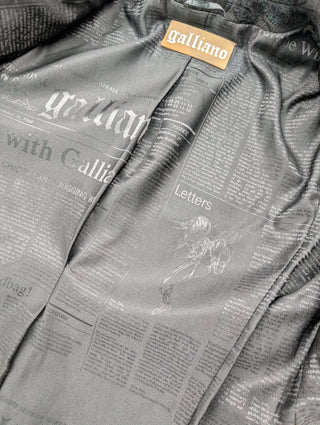 Black Retro Floral Print Blazer