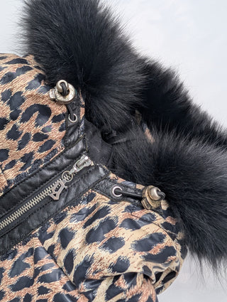 Leopard Print Hooded Jacket