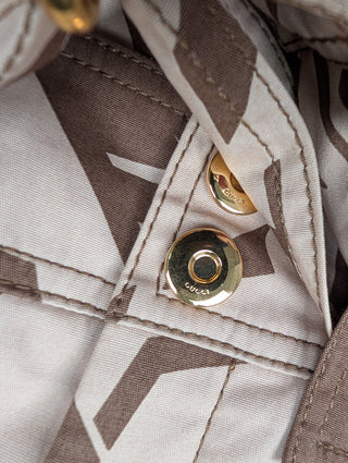 Beige Safari Pattern Cargo Pants