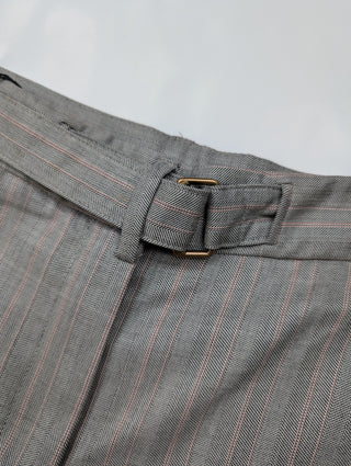 Grey Shorts With Cuffed Ends