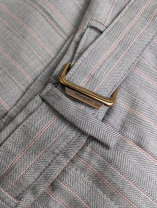 Grey Shorts With Cuffed Ends