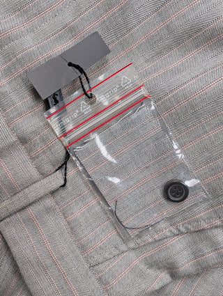 Grey Shorts With Cuffed Ends