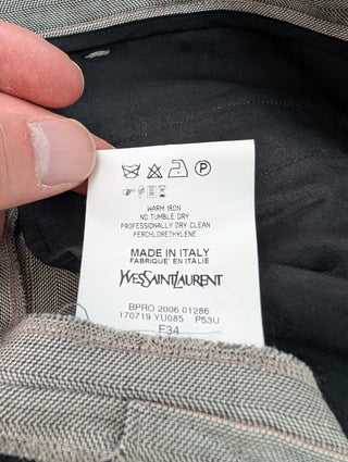 Grey Shorts With Cuffed Ends