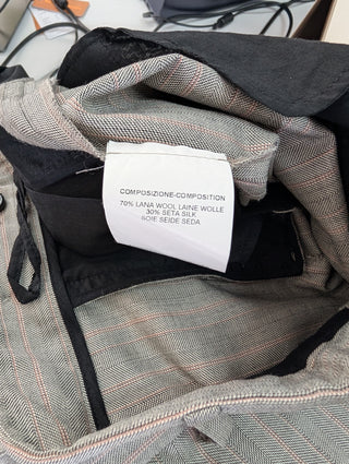 Grey Shorts With Cuffed Ends