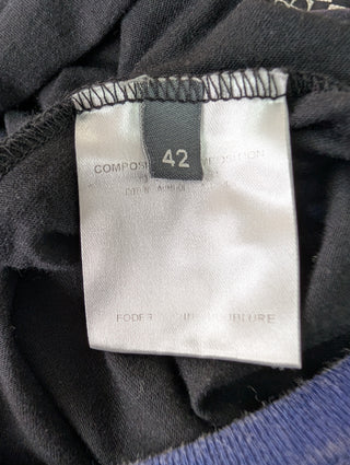 Black And Blue Tank Top With Skull Pattern