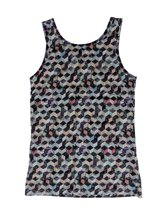 Multicolour Tank Top With Skull Pattern