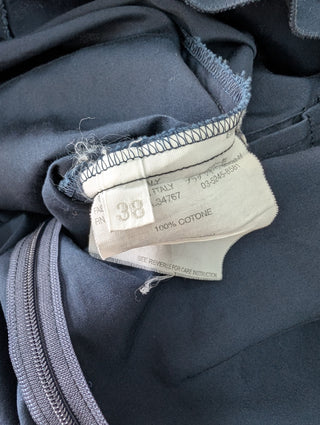 Black And Blue Tank Top With Skull Pattern