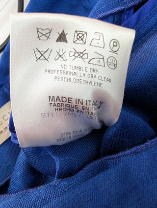 Shiny Blue Strapless Dress