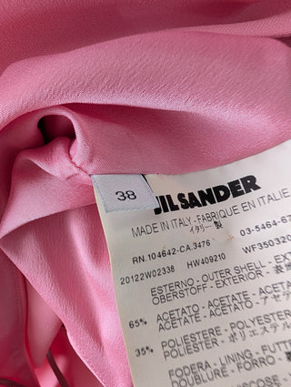 Pink Ankle Length Dress With Balloon End