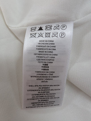 White Long Coat With Gold Buttons