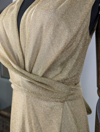 Gold Glittering Maxi Dress