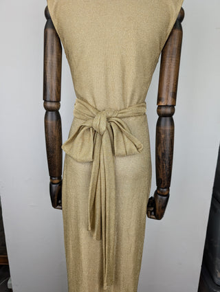 Gold Glittering Maxi Dress